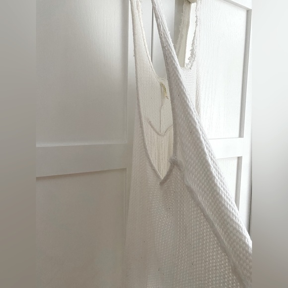 Free People flowy oversized tank top, white, size small - Picture 4 of 4